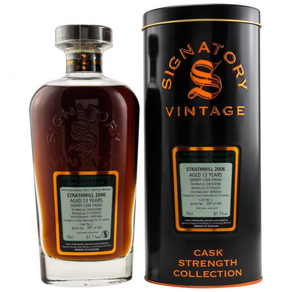 Strathmill 13 Jahre 2006-2020 Batch 2 Signatory Vintage 61,1% vol. 0,7l Strathmill 13 Jahre 2006-2020 Batch 2 Signatory Vintage 61,1% vol. 0,7l